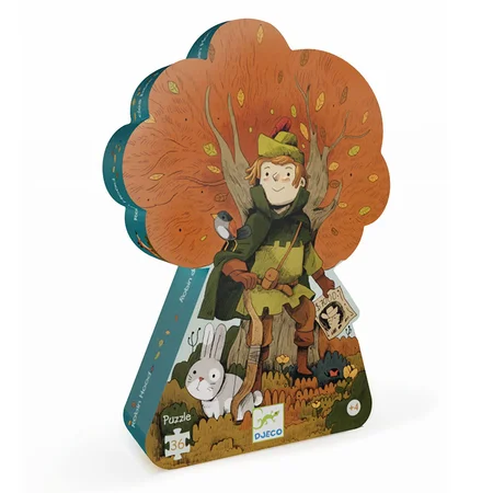 Djeco Silhouetten-Puzzle Robin Hood, 36 Teile