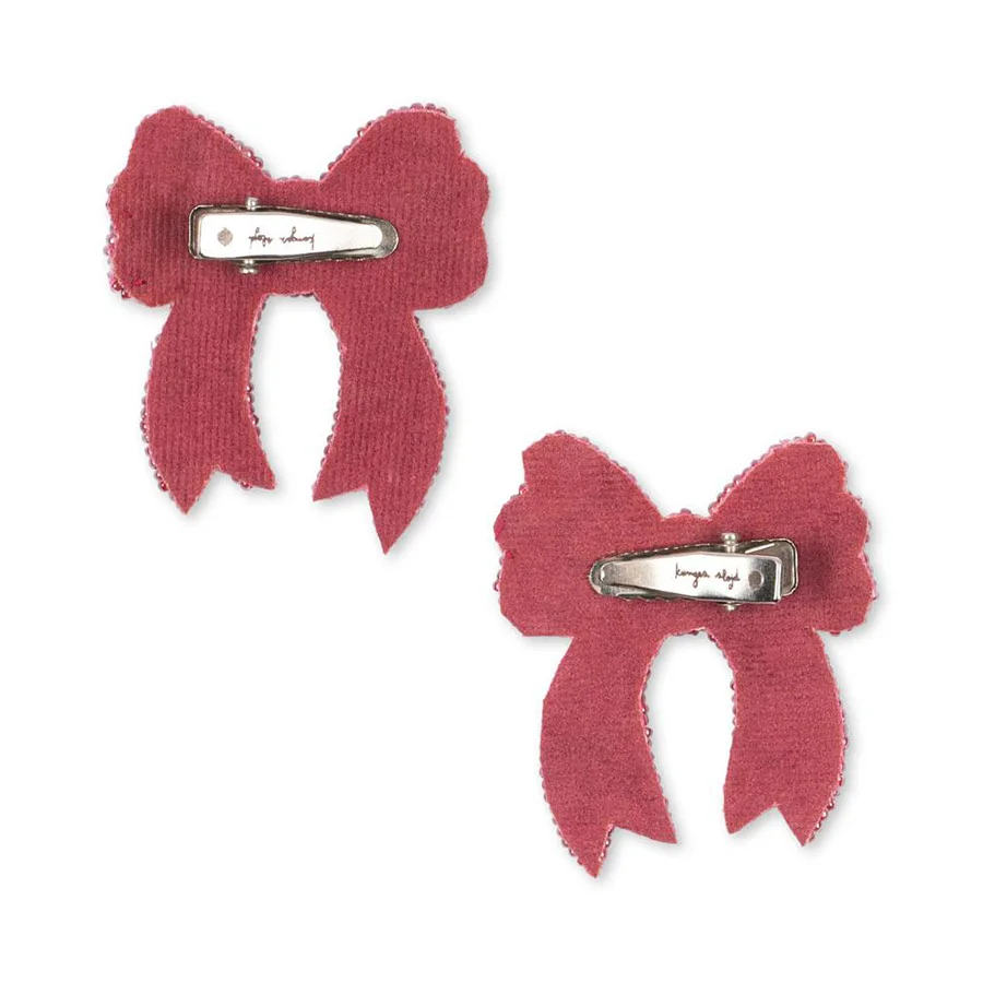 Konges Sløjd 2er-Pack Pailletten-Haarspangen, Rapture Rose