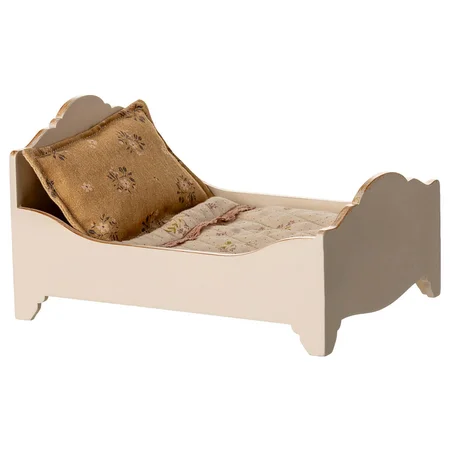 Maileg Bett, Maus - Off White