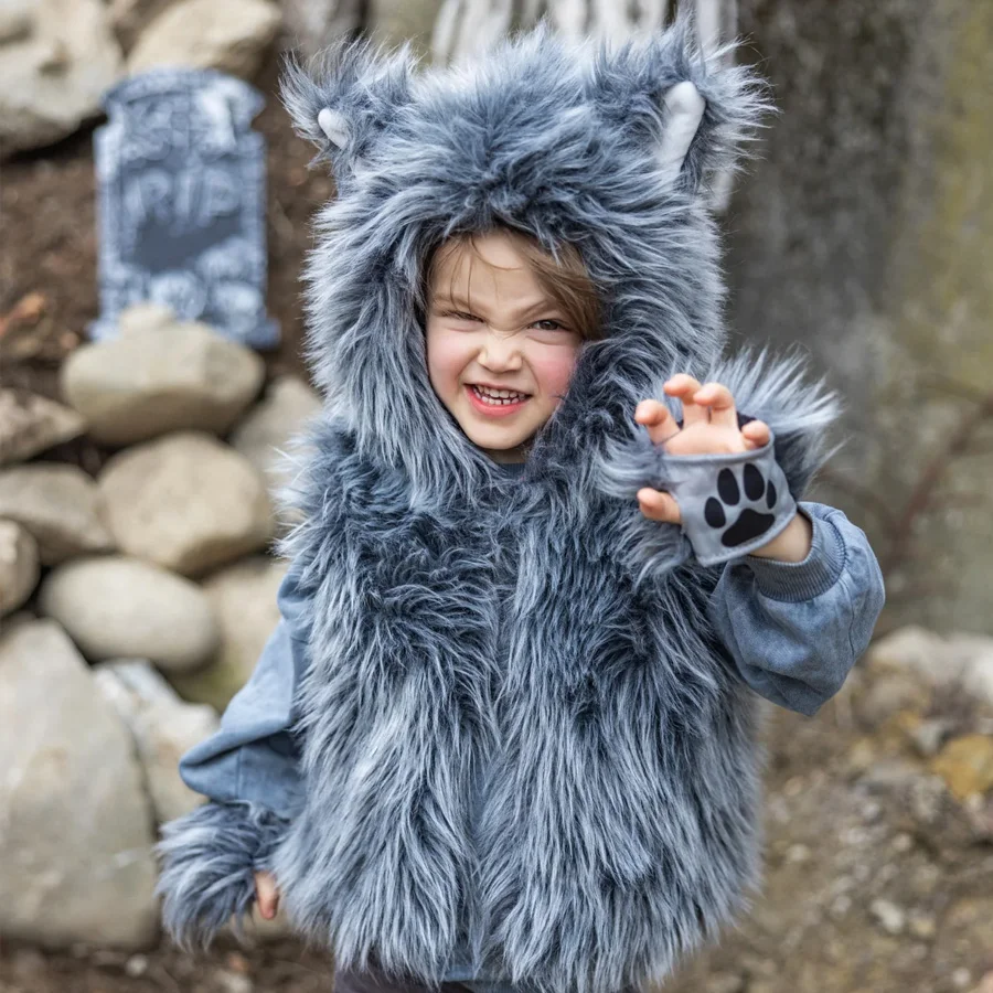 Great Pretenders Store Hässlicher Wolf Weste mit Handschuhen