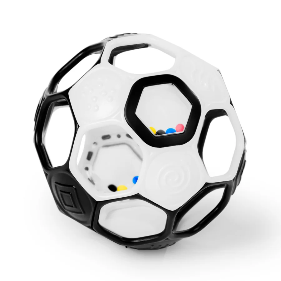 Fussball, schwarz-weiss, Oball 