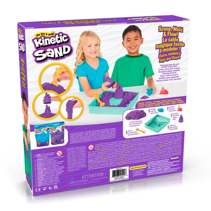 Kinetic Sand Sandbox-Set, lila