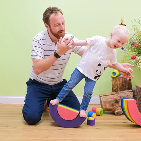 bObles tunnel, 34 cm - rainbow