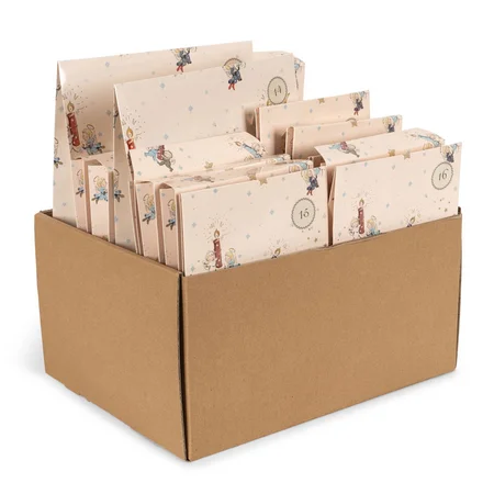 Konges Sløjd Adventskalender mit 24 Geschenken, Beige