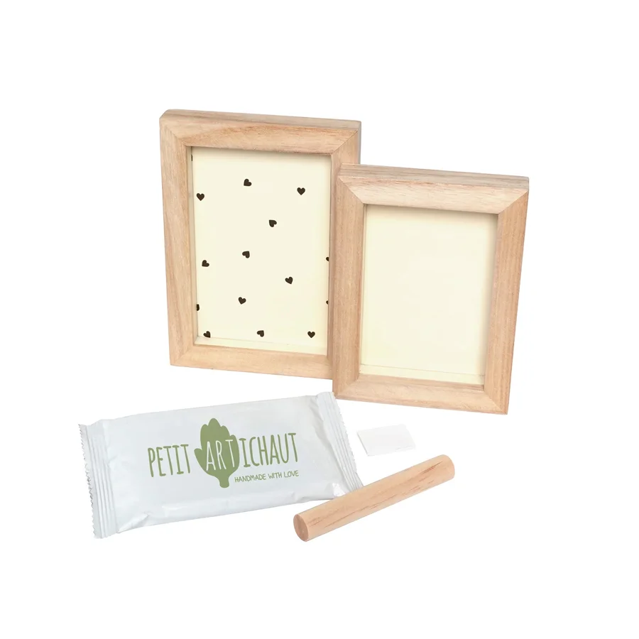 Petit Artichaut Duo Rahmen, Baby Abdruck - Jolis Cœurs