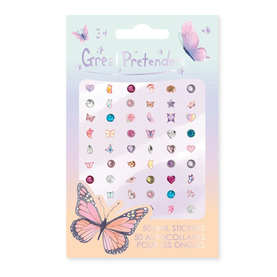 Great Pretenders Schmetterlings-Nagelaufkleber