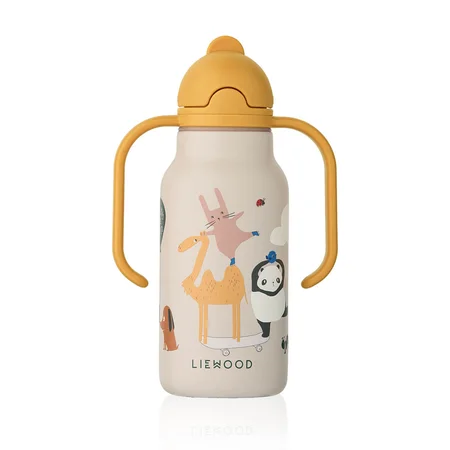 Liewood Kimmie Trinkflasche, 250 ml, Around the World/Sandy