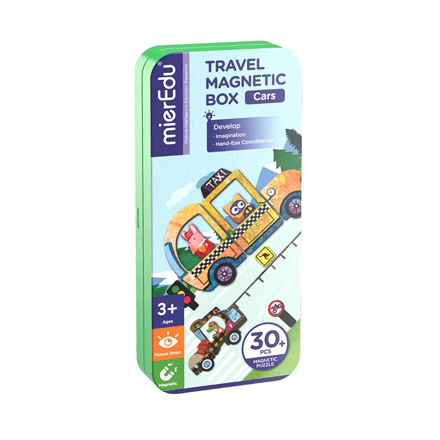 MierEdu Magnetisches Spielset, Autos