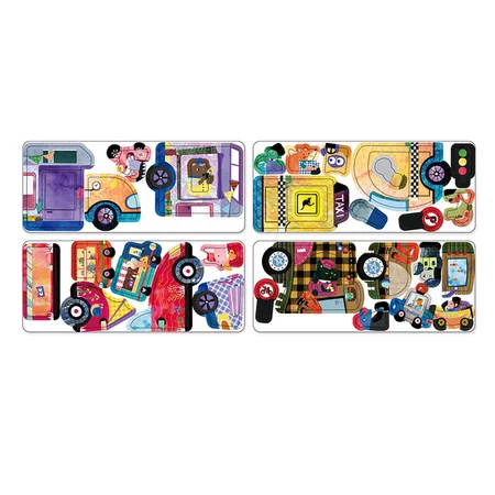 MierEdu Magnetisches Spielset, Autos