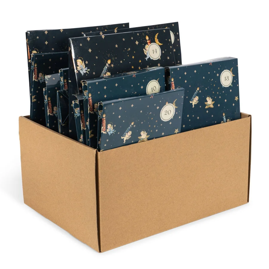 Konges Sløjd Adventskalender mit 24 Geschenken, Blau