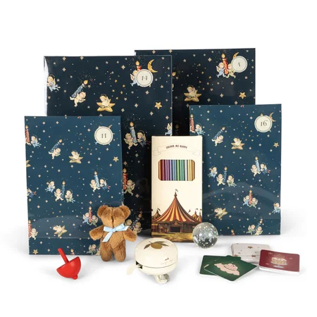 Konges Sløjd Adventskalender mit 24 Geschenken, Blau