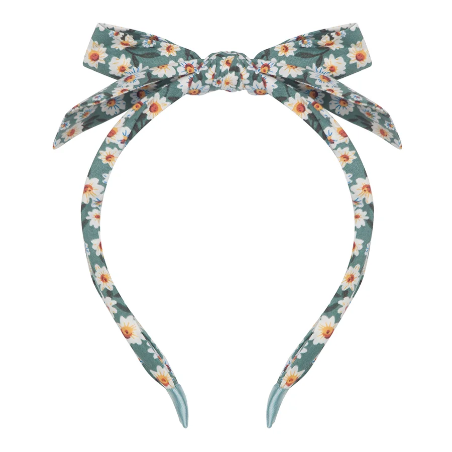 Haarreifen Edie Bow, green, Mimi & Lula