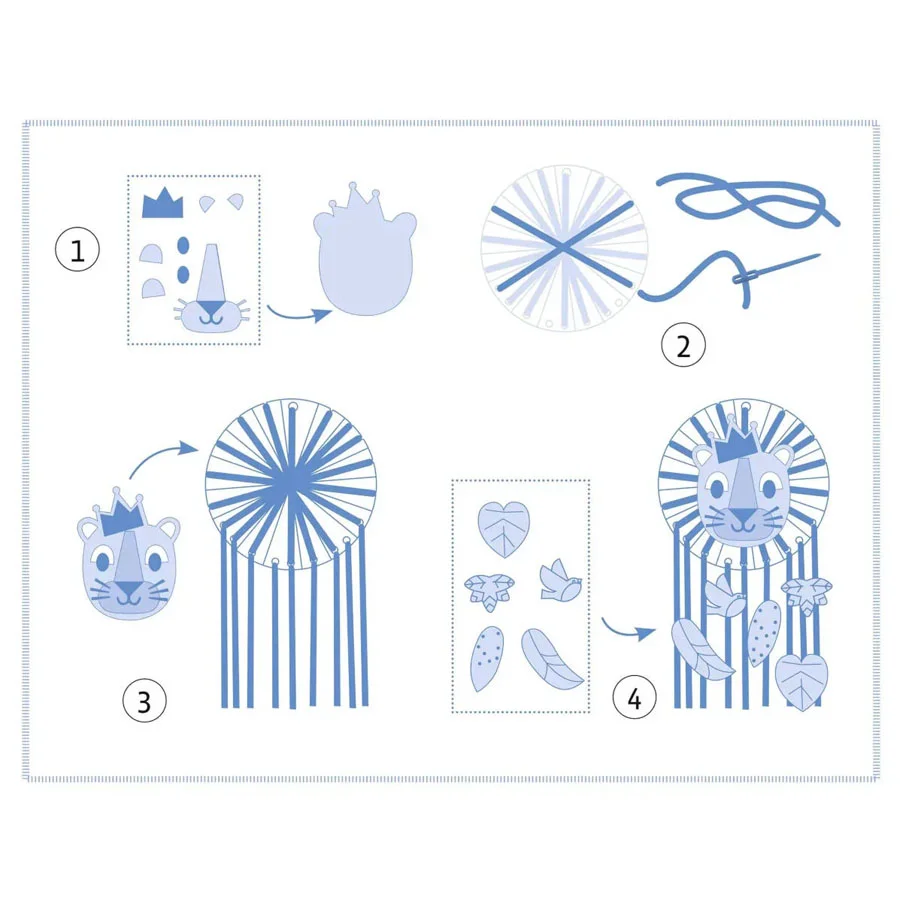 Djeco DIY Löwen-Traumfänger