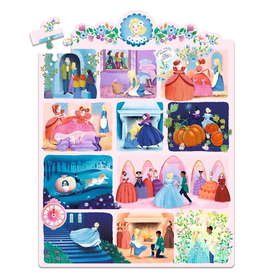 Djeco Story Puzzle, Aschenputtel - 54 Teile