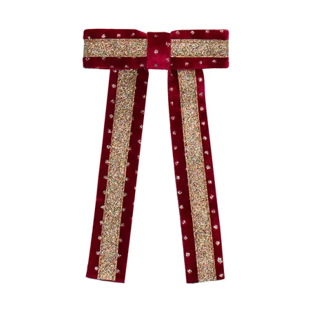 Mimi & Lula Haarschleife, Red Burgundy Circus