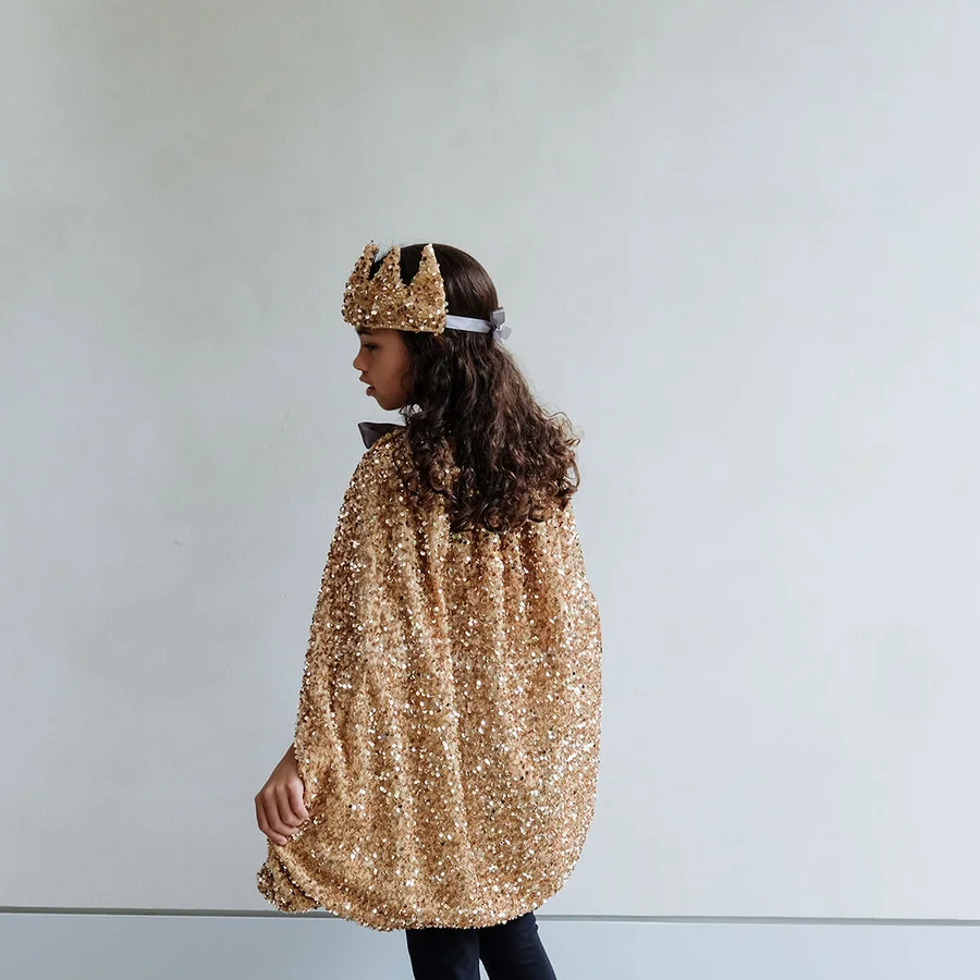 Mimi & Lula Wendbare Krone, Gold Pailletten