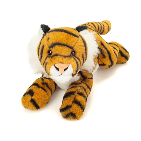 Teddy Hermann liegender Tiger, 33 cm