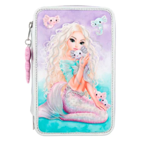 Topmodel Federtasche mit 3 Fächern, mermaid