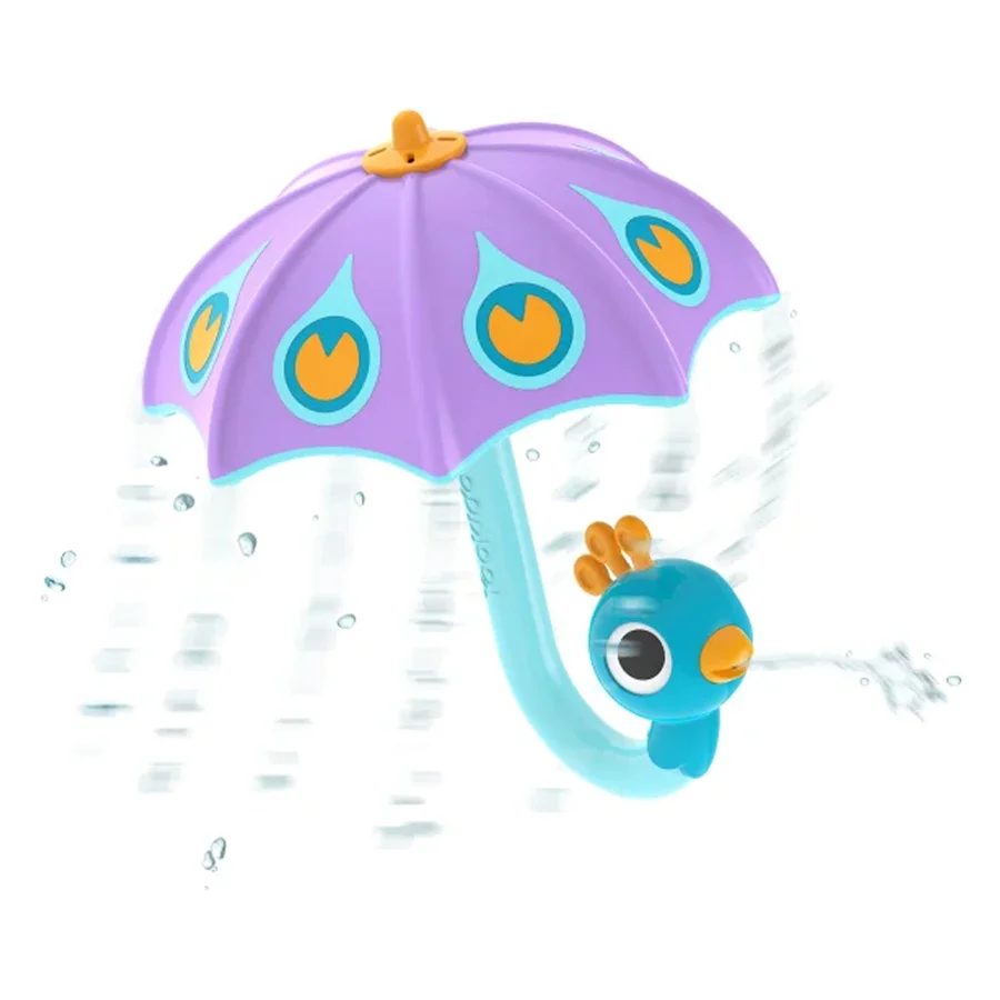Yookidoo Fill 'N' Rain Pfauenschirm, lila