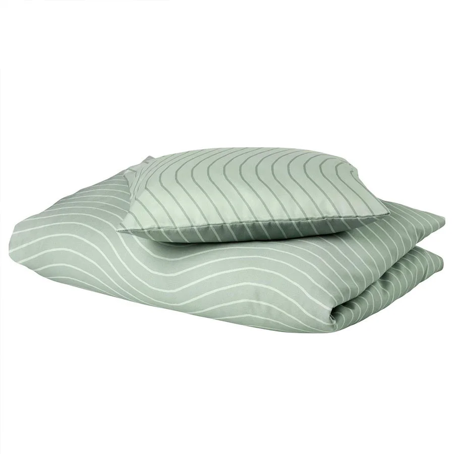 Leander Baby-Bettwäsche, organic, Woodland sage green