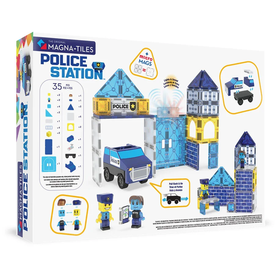 Magna-Tiles Polizeistation, 36 Teile