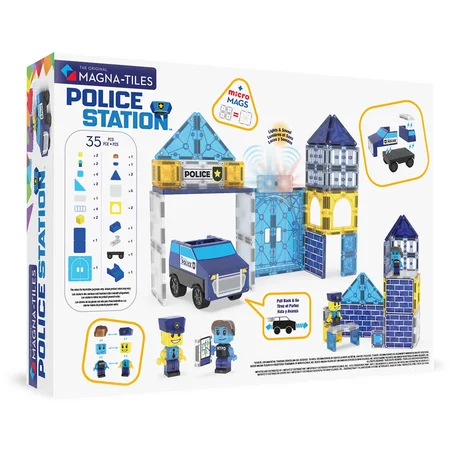 Magna-Tiles Polizeistation, 36 Teile