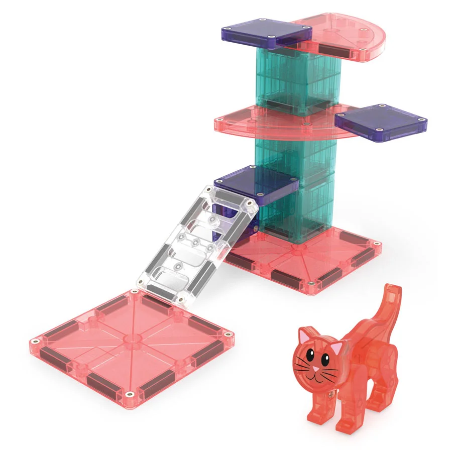 Magna-Tiles Katzenbaum, 13 Teile