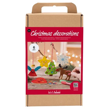 Creativ Company mini DIY kit, julepynt - farvelægning