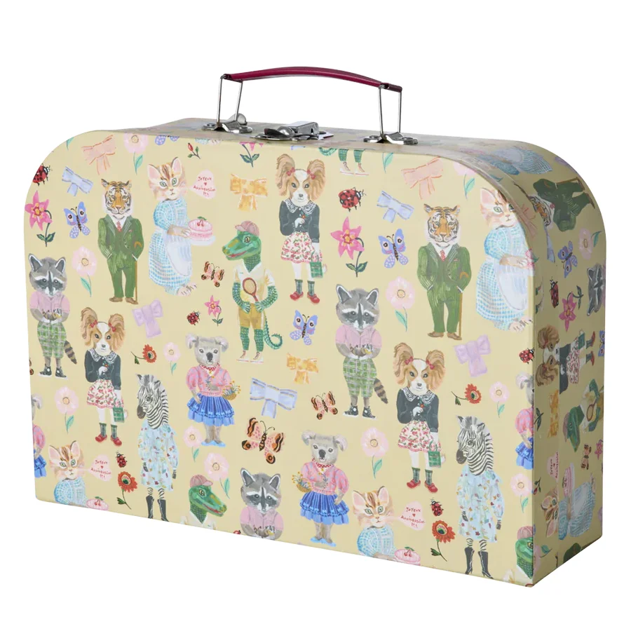 Rice Papkuffert 3-pak med Nathalie Lété Print, Creme