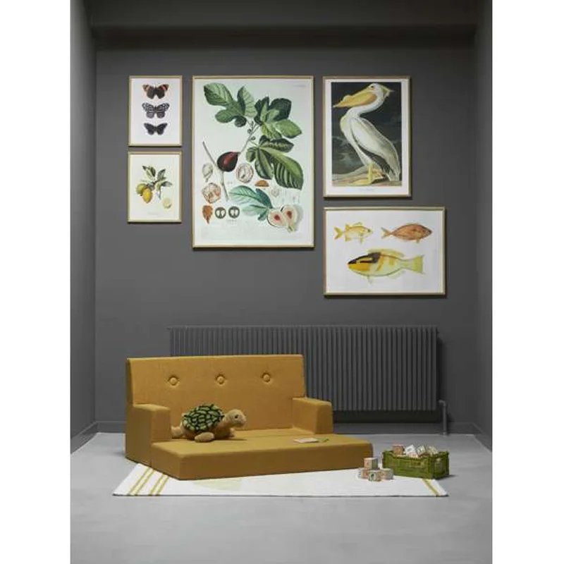 KK Kindersofa soft, senfgelb, byKlipKlap