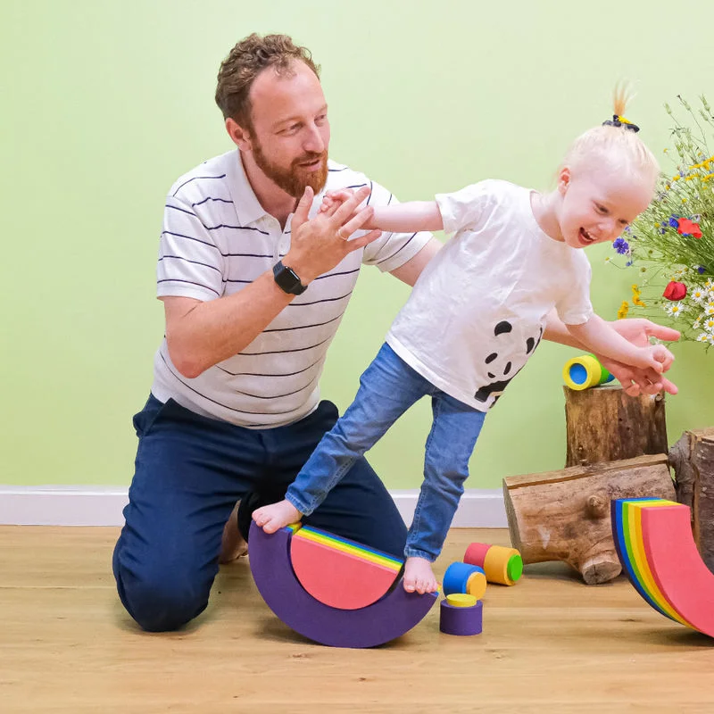 bObles tunnel, 34 cm - rainbow