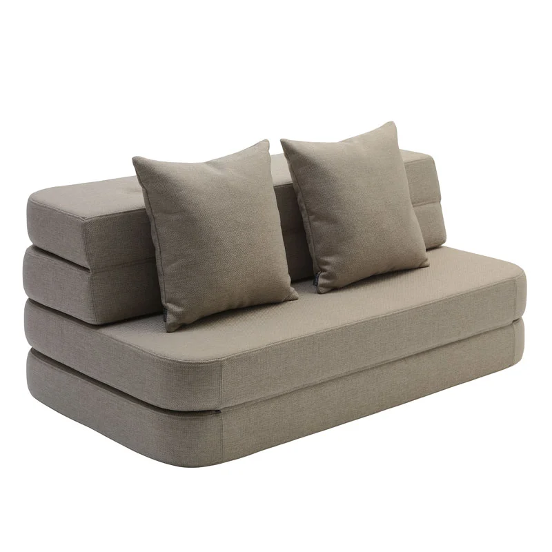 3-Fold Sofa 120 cm, sandfarben, byKlipKlap
