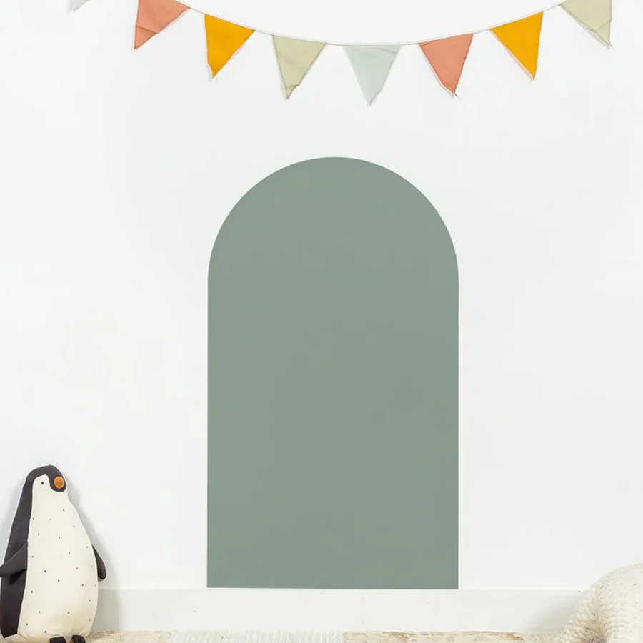 Ferflex® Round Top Magnetische Tapetenwand - 1 m x 58 cm, Smaragdgrün