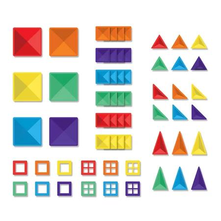 Connetix Starterpaket Regenbogen, 60 Teile