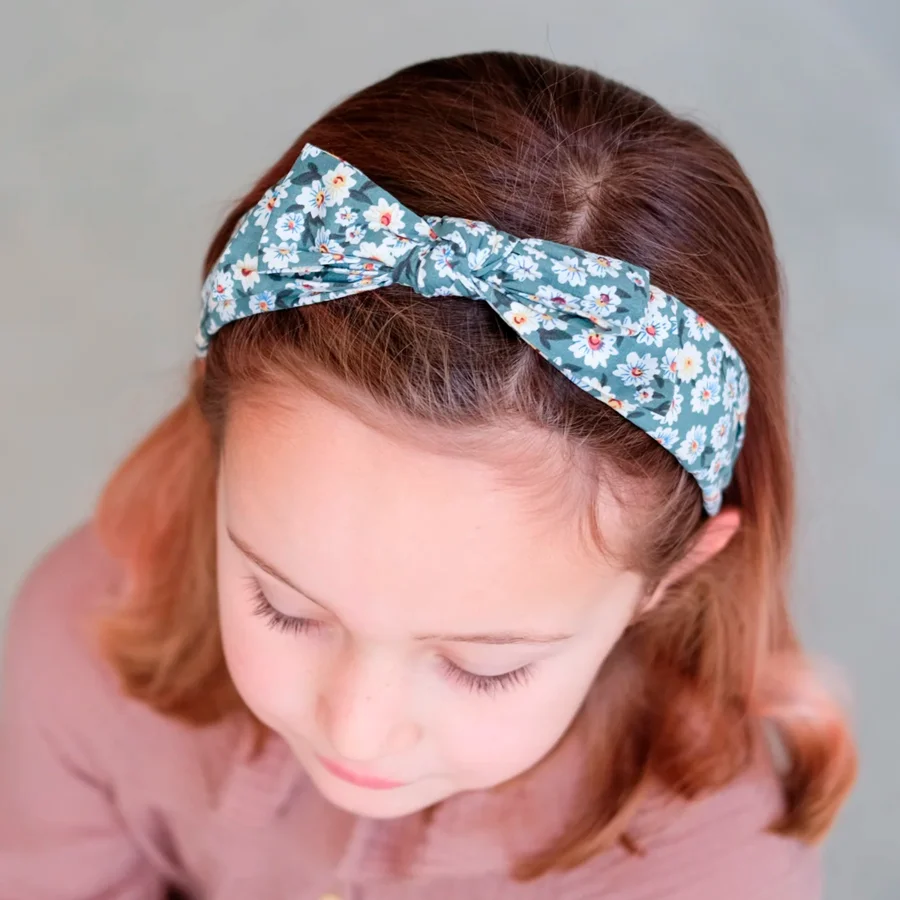 Haarreifen Edie Bow, green, Mimi & Lula