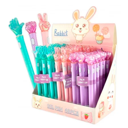 Hand-Kugelschreiber mit Licht, verschiedene Farben