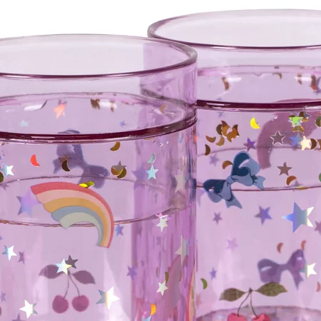 Konges Sløjd 2er-Pack Glitzerbecher, Rainbow Twinkle