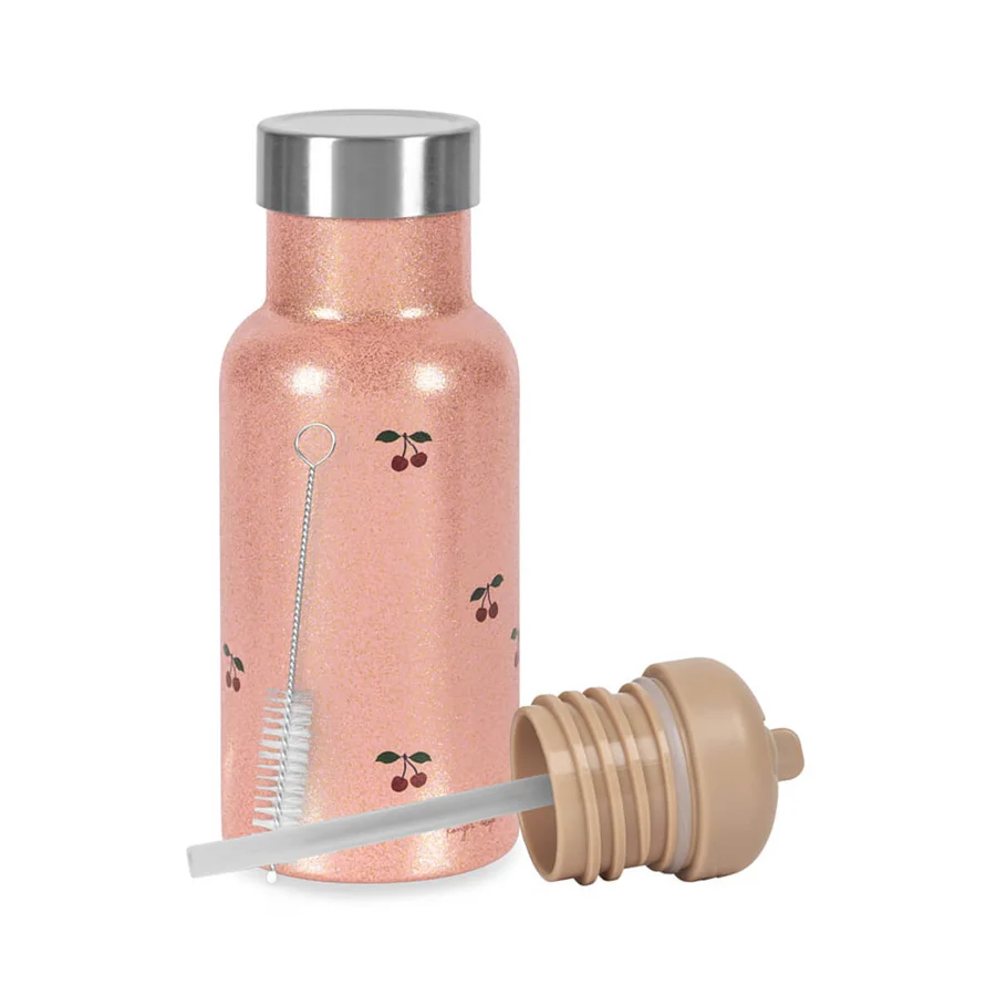 Konges Sløjd Glitter Thermosflasche, Cherry Glitter
