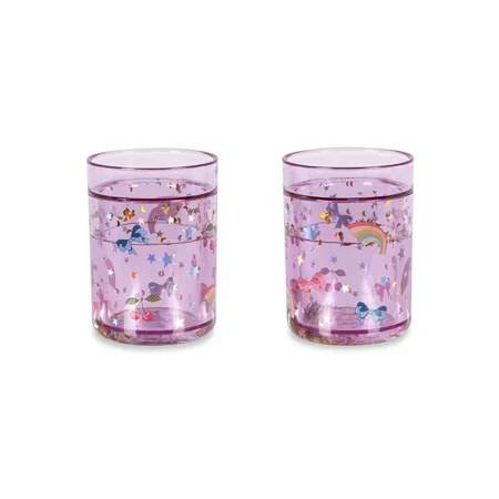 Konges Sløjd 2er-Pack Glitzerbecher, Rainbow Twinkle