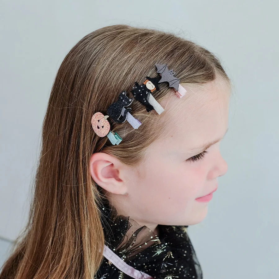 Mimi & Lula 8 Hårclips, Mini Halloween