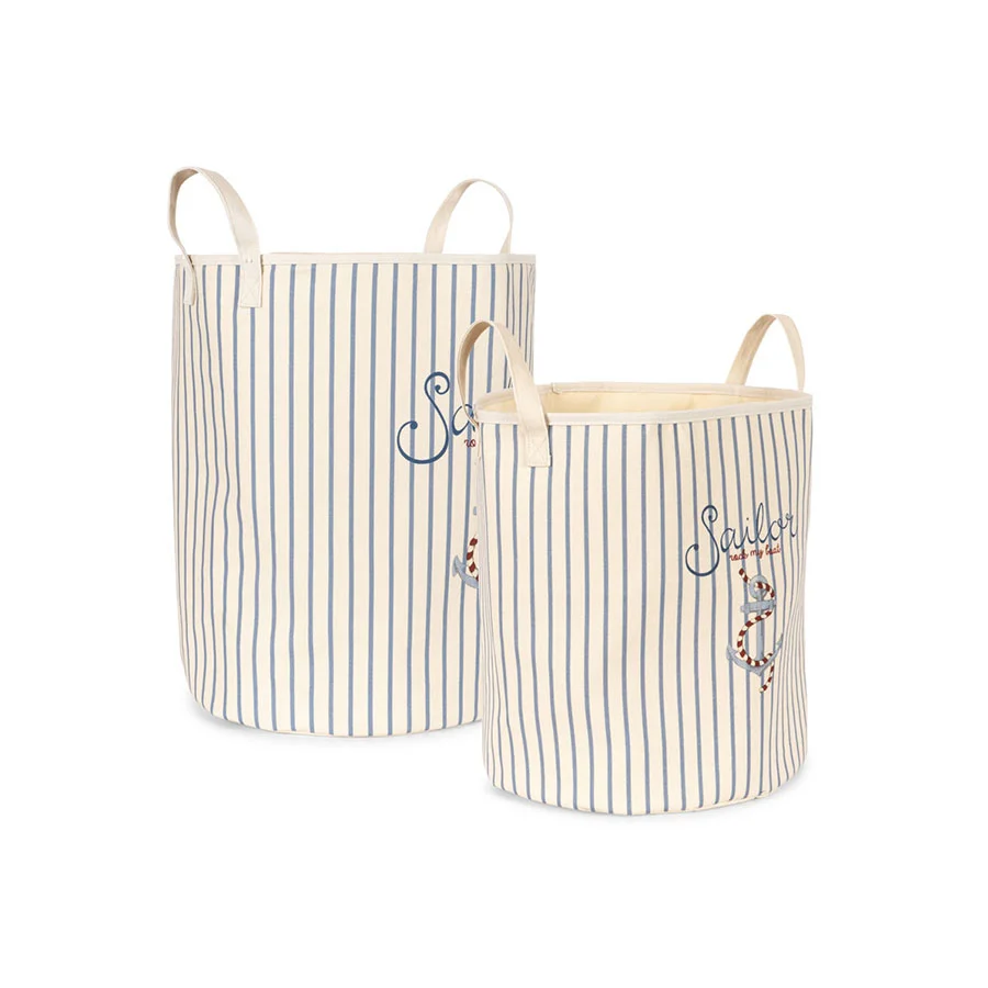 Konges Sløjd Aufbewahrungskörbe 2er-Set, Sailor Stripe