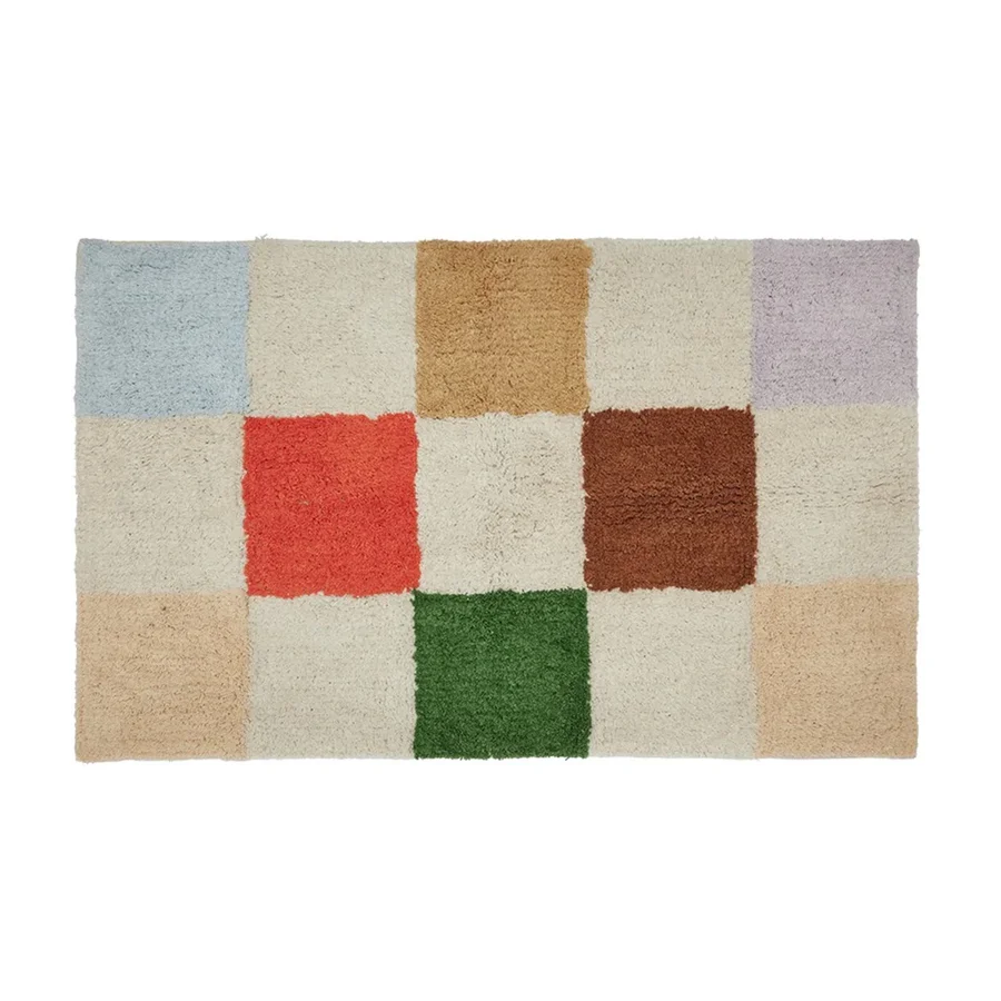 OYOY Chess Teppich klein, mehrfarbig