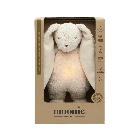 Moonie 2.0 Organic Humming Kaninchen mit Lampe, sand