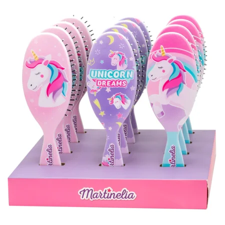 Haarbürste mit Einhorn, verschiedene Varianten, Martinelia
