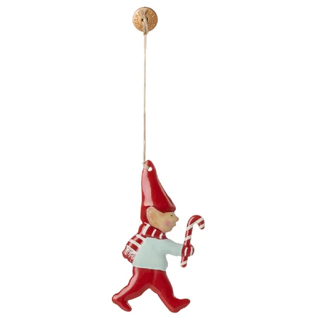 Maileg Metall-Weihnachtsanhänger, Pixi – Zuckerstange