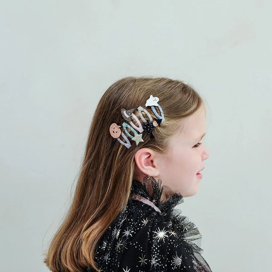 Mimi & Lula 5 Hårspænder, Mini Halloween