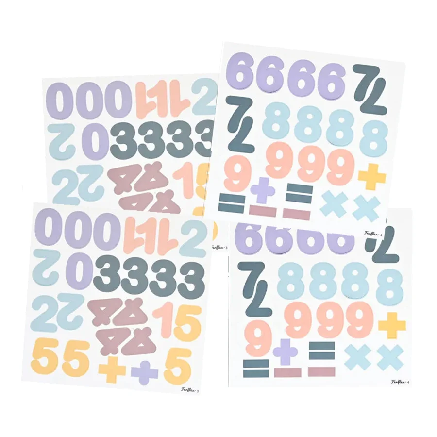 Ferflex® Magnetische Zahlen 100 Stück - Pastell