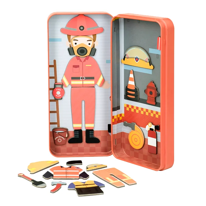 mierEdu, magnetisches Reiseset "Feuerwehrmann"
