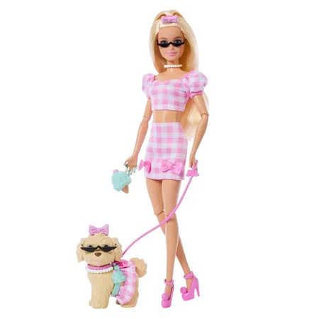 Barbie und Hund im Partnerlook, Schleifen