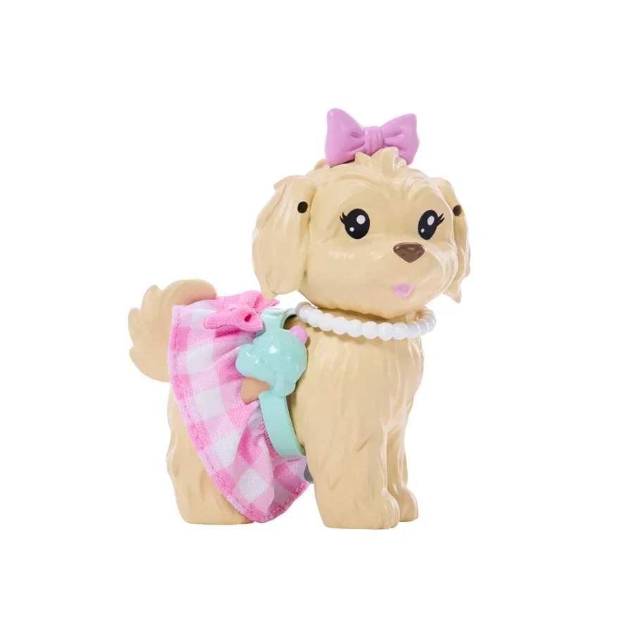Barbie und Hund im Partnerlook, Schleifen
